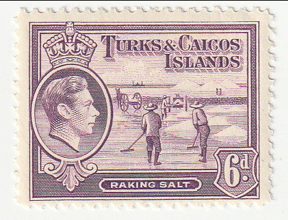 Turks & Caicos Islands - Pictorial 6d 1938(M)