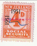 New Zealand - Revenue, Social Security 4d 1951