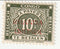 Ruanda-Urundi - Belgian Congo 10c Postage Due with o/p 1943(M)