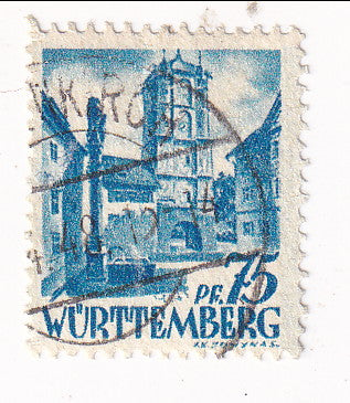 French Zone-Württemberg - Pictorial 75pf 1947