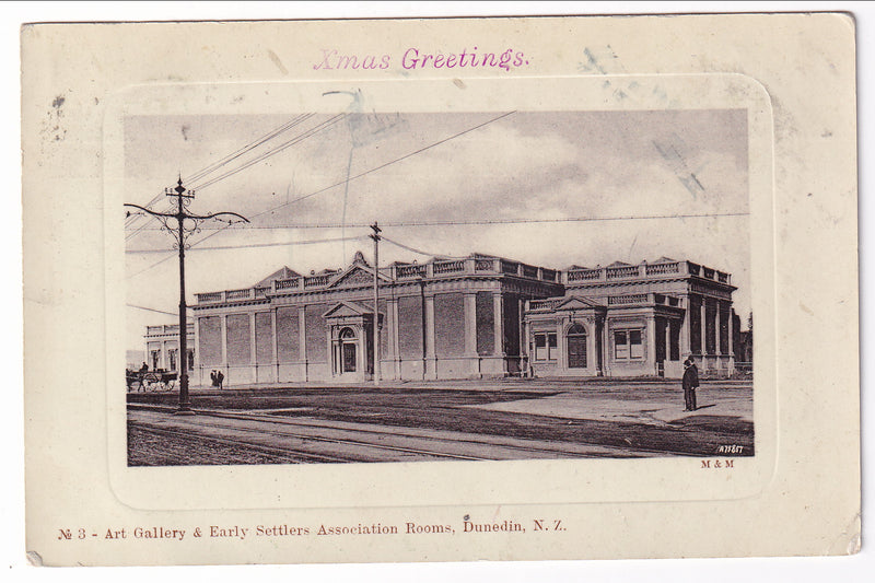 Postcard - Art Gallery & Early Settlers Association Rooms