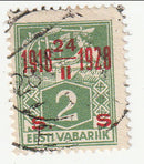 Estonia - Tenth Anniversary of Independance 2m with o/p 1928