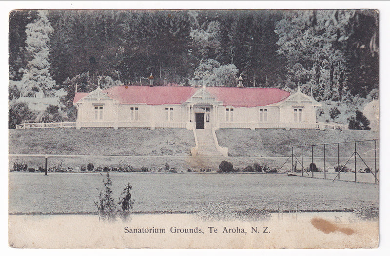 Postcard - Sanatorium Grounds, Te Aroha