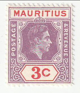 Mauritius - King George VI 3c 1938(M)