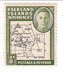 Falkland Islands Dependencies - Map ½d 1946(M)