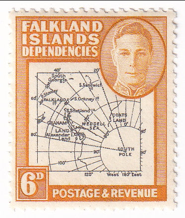 Falkland Islands Dependencies - Map 6d 1946(M)