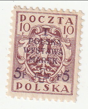 Poland - First Polish Philatelic Exhibition and Polish White Cross Fund 10f 1919(M)