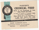 Chemists Labels - Parrish's Chemical Food(M)
