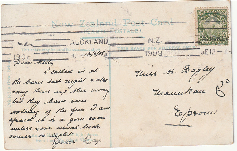 Postcard - Government House, Auckland