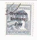 Russian Zone General Issues - Labourer 12pf with Sowjetische Besatzungs Zone o/p 1948