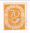 West Germany - Numeral and Posthorn 70pf 1951