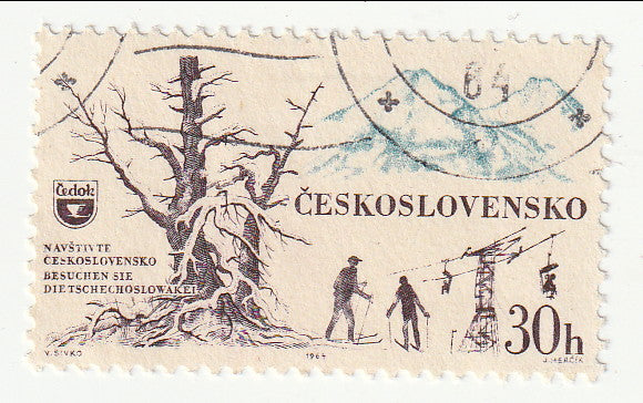 Czechoslovakia - Tourist issue 30h 1964