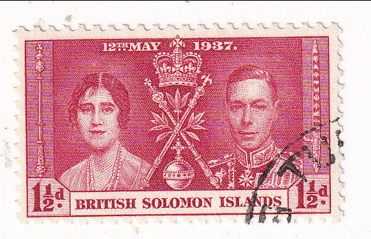 British Solomon Islands - Coronation 1½d 1937