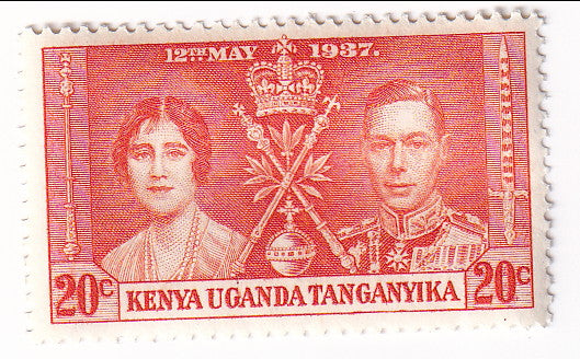 Kenya, Uganda and Tanganyika - Coronation 20c 1937(M)