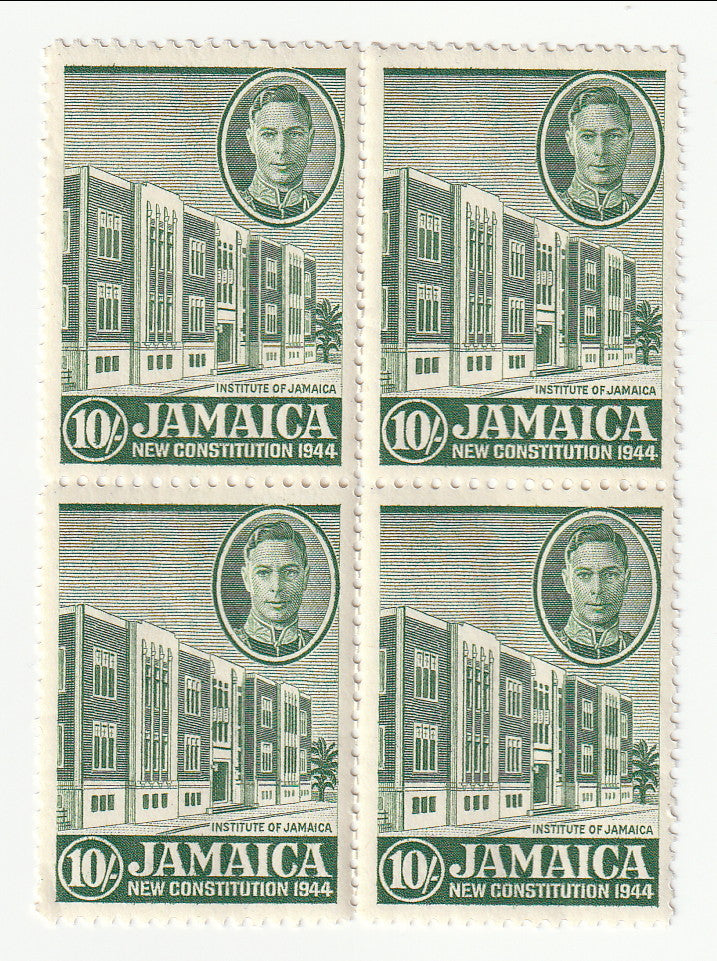 Jamaica - New Constitution 10/-  block 1945(M)