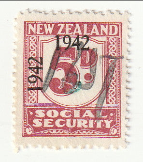 New Zealand - Revenue, Social Security 5d 1942