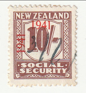 New Zealand - Revenue, Social Security 10/- 1941