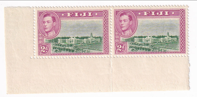 Fiji - Pictorial 2d pair 1942(M) ERROR
