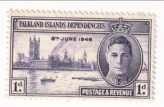 Falkland Islands Dependencies - Victory 1d 1946