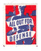 U. S. A. - WW2 'All out for defense' label