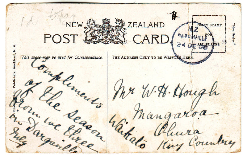 Postcard - At Ohinemutu, Rotorua
