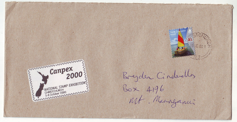 New Zealand - Cover, CANPEX 2000 adhesive