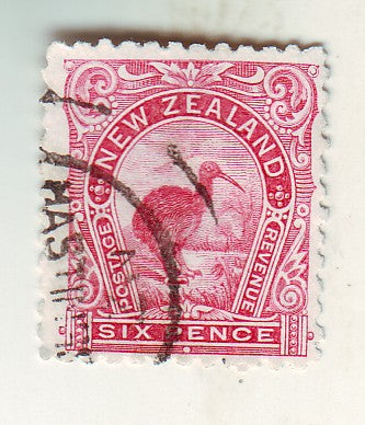 New Zealand - Pictorial 6d 1900