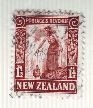 New Zealand - Pictorial 1½d Maori cooking 1936