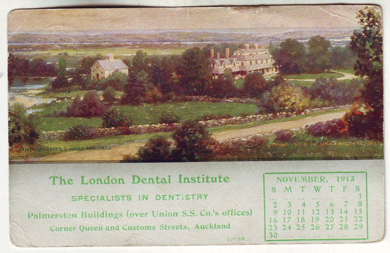 Postcard - The London Dental Institute, Auckland (Nov) 1913