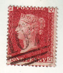 Great Britain - Queen Victoria 1d 1864(71)(O-107)