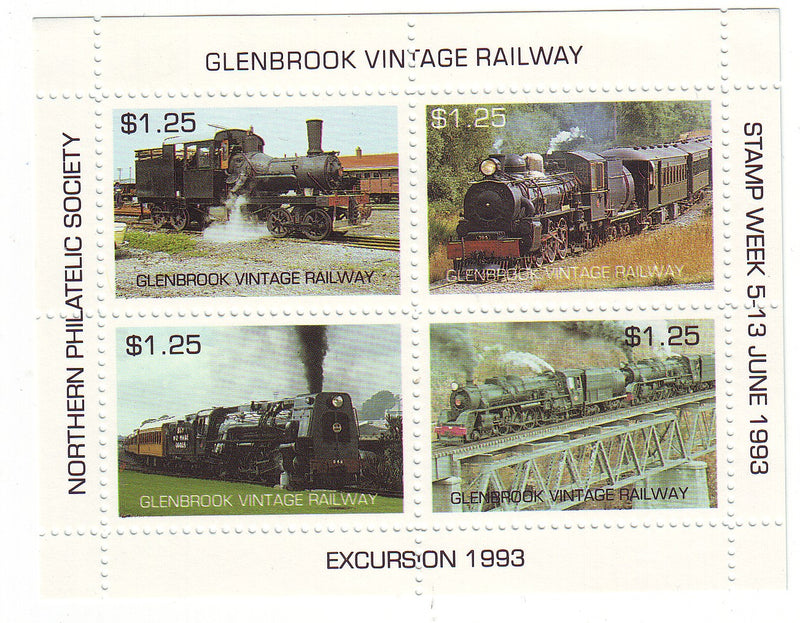 New Zealand - Railway, Glenbrook m/s 1993(1)(M)