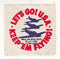 U. S. A. - WW2 'Let's go! USA' label