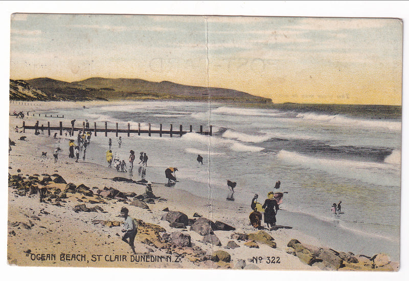 Postcard - Ocean Beach, St Clair, Dunedin