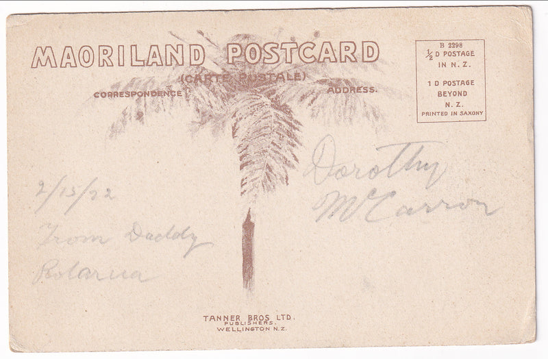 Postcard - Pohutu Geyser in Action, Whaka. Rotorua