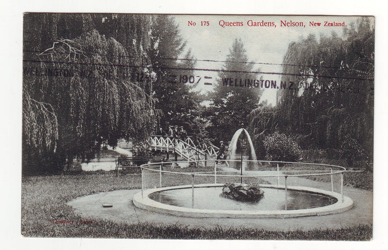 Postcard - Queens Gardens, Nelson