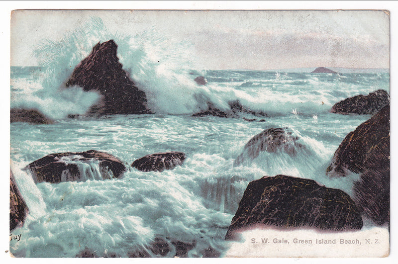 Postcard - S. W. Gale, Green Island Beach,