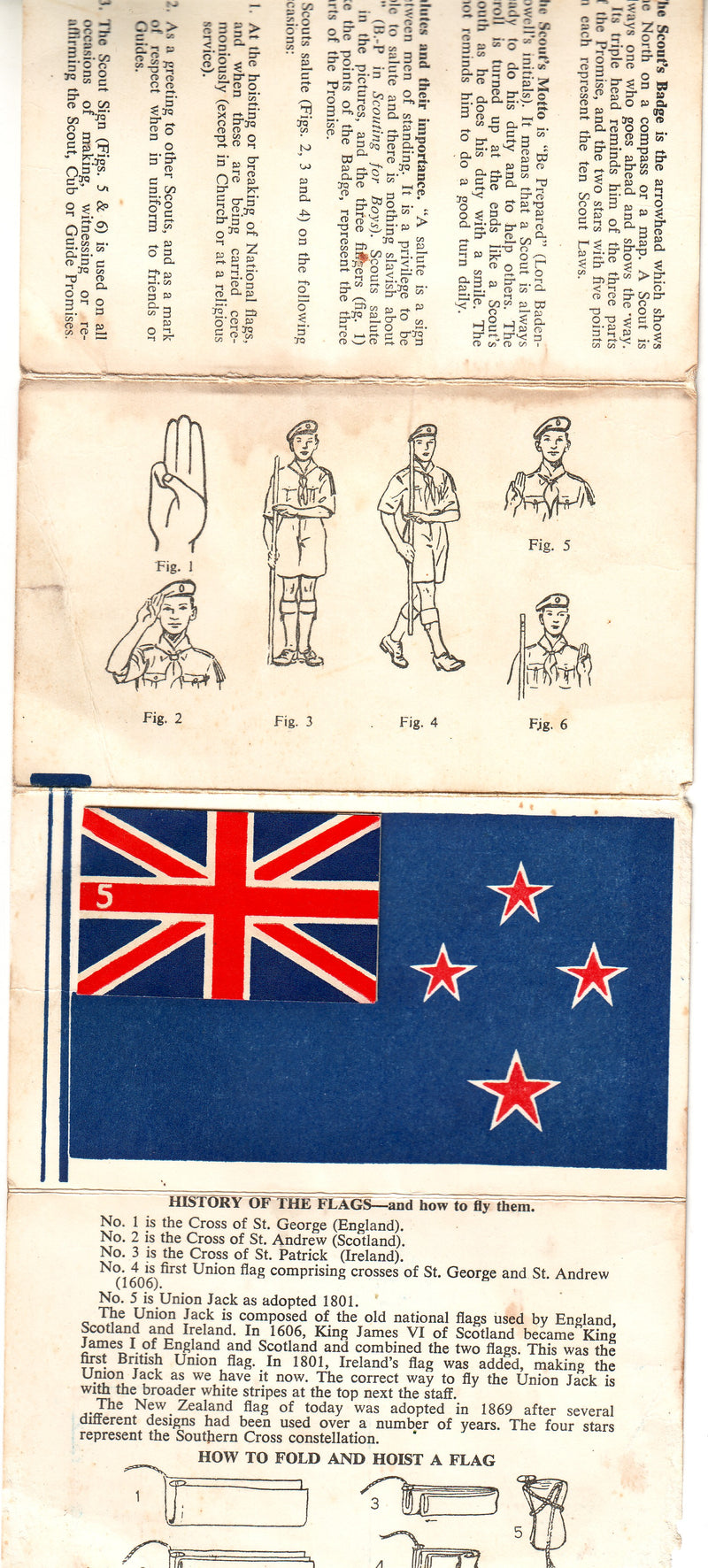 New Zealand - Scouting, Early Tenderfoot Test Card