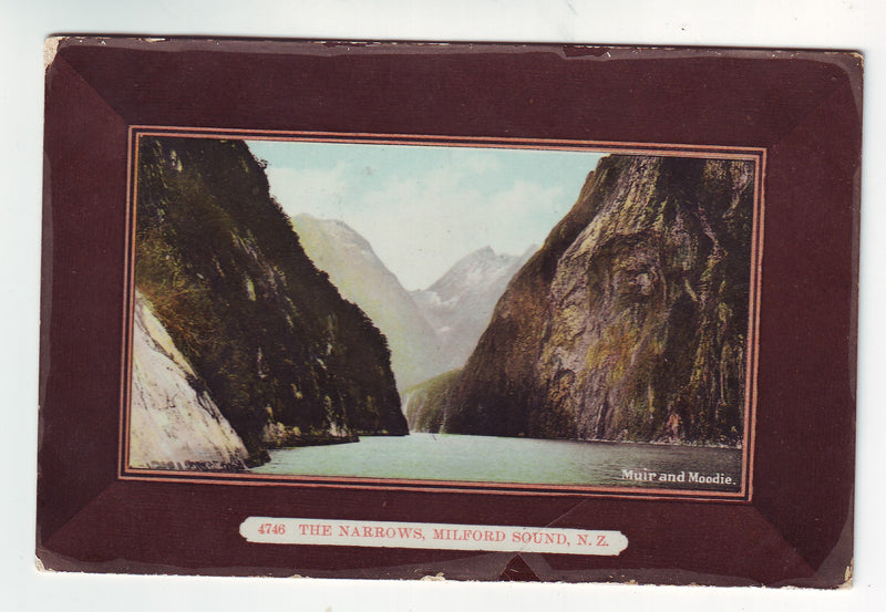Postcard - The Narrows, Milford Sound