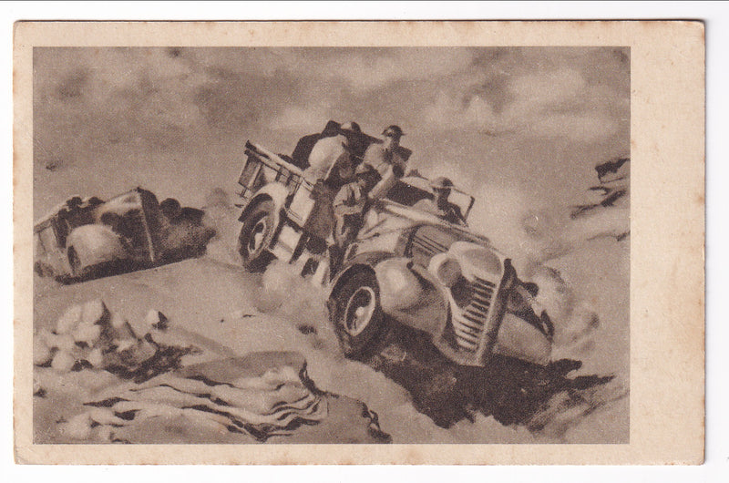 Postcard - WW2, 'The Long Range Desert Patrol' by Peter McIntyre