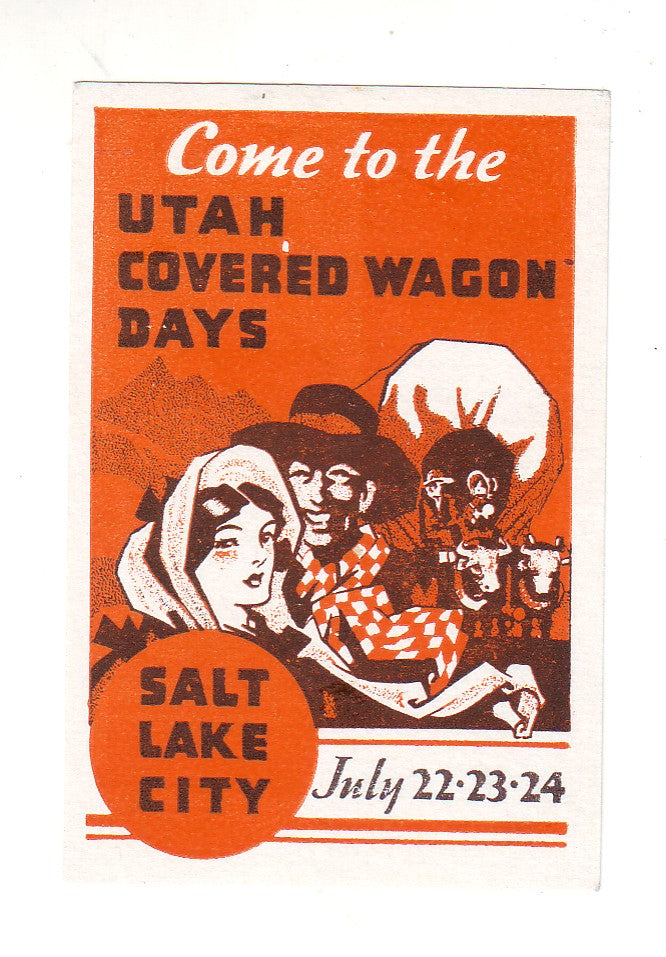 U. S. A. - Utah Covered Wagon Day